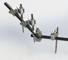 Апарат зовнішньої фіксації стержневий на 6 замків